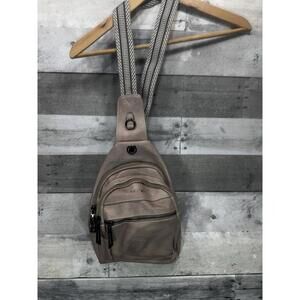 Latmap Beige Crossbody Sling Bag With Multiple Compartments - New